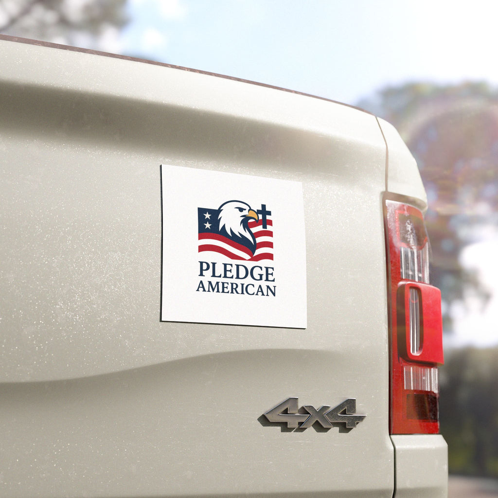 Pledge American Car Magnet