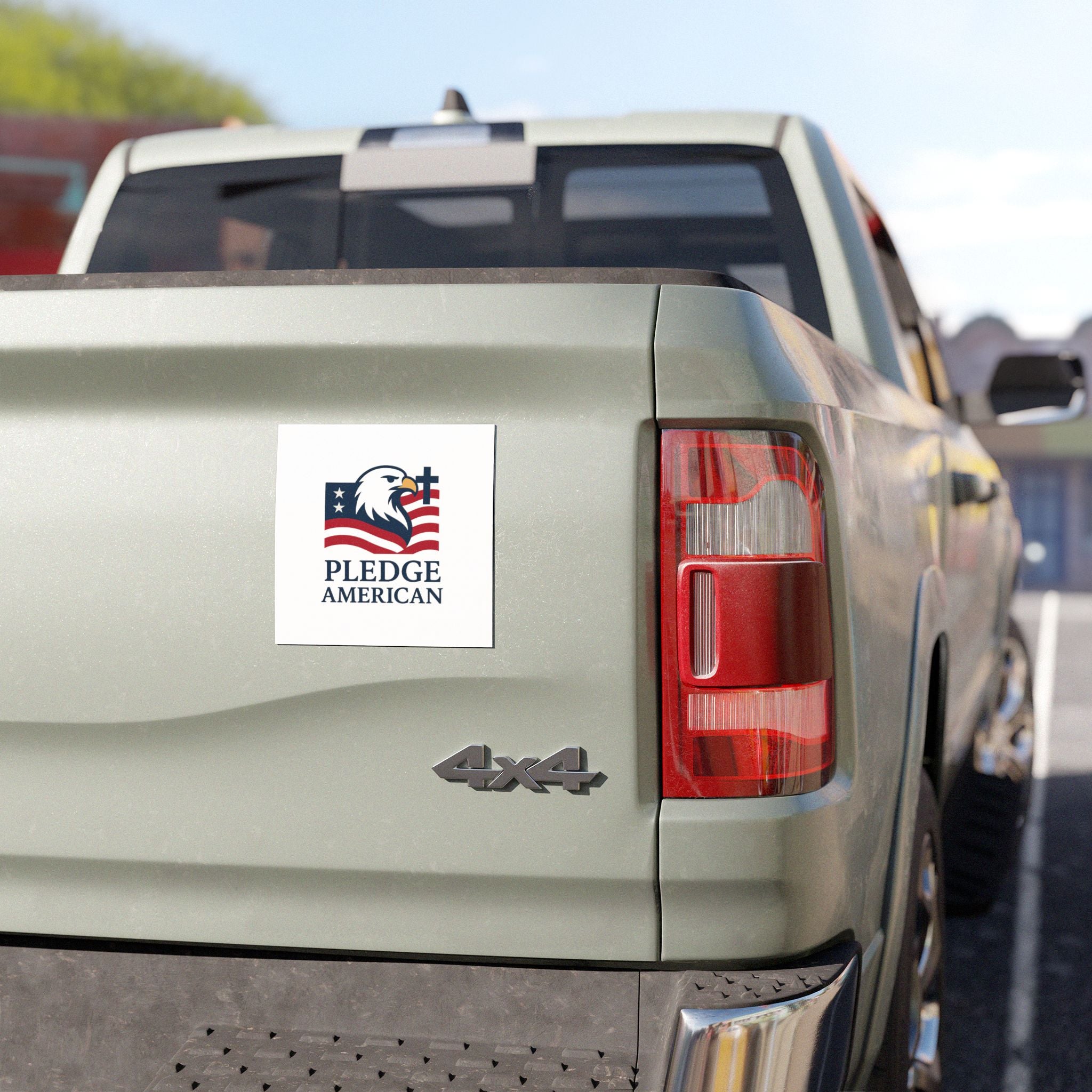 Pledge American Car Magnet