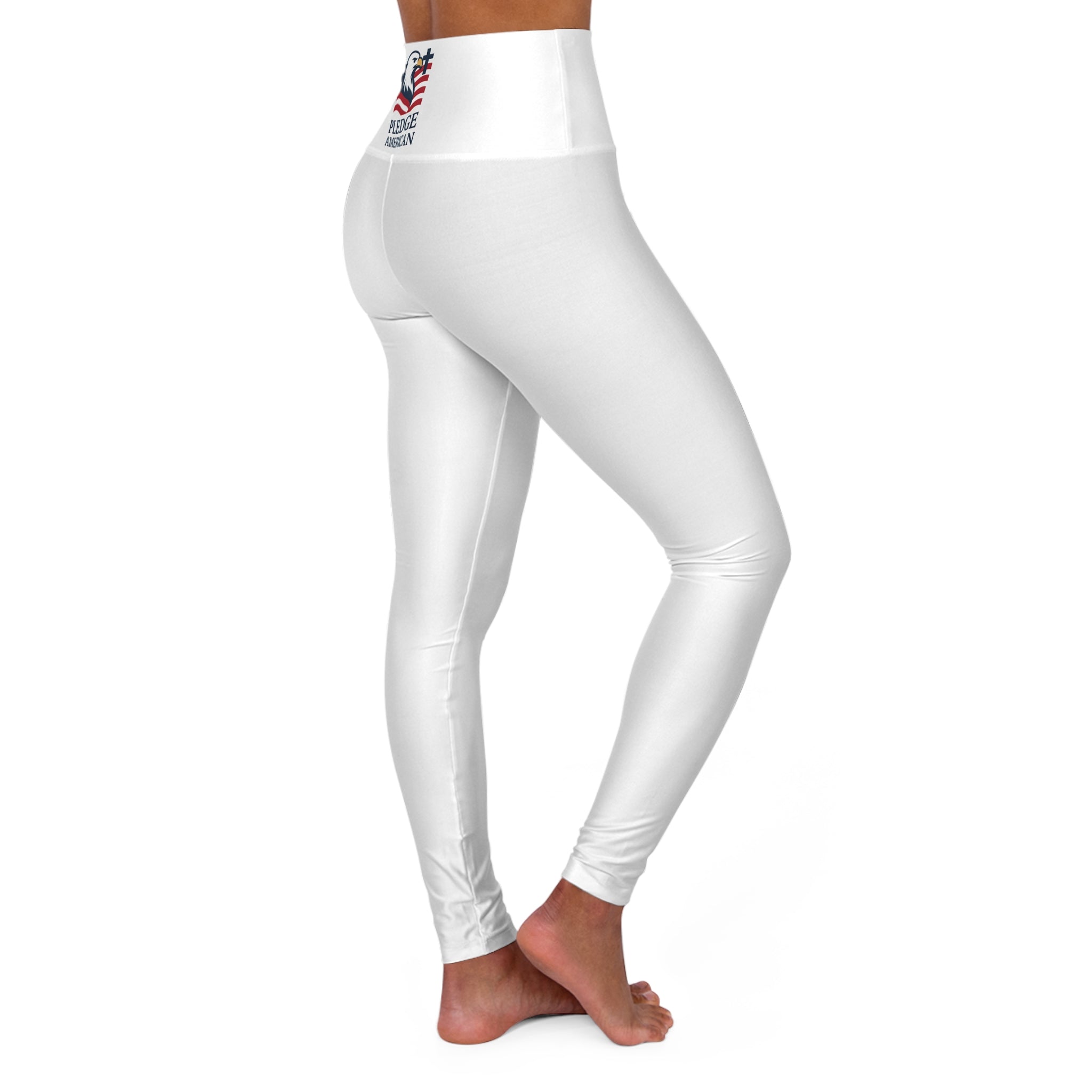 The Pledge American 'Ivory' High Waisted Yoga Leggings