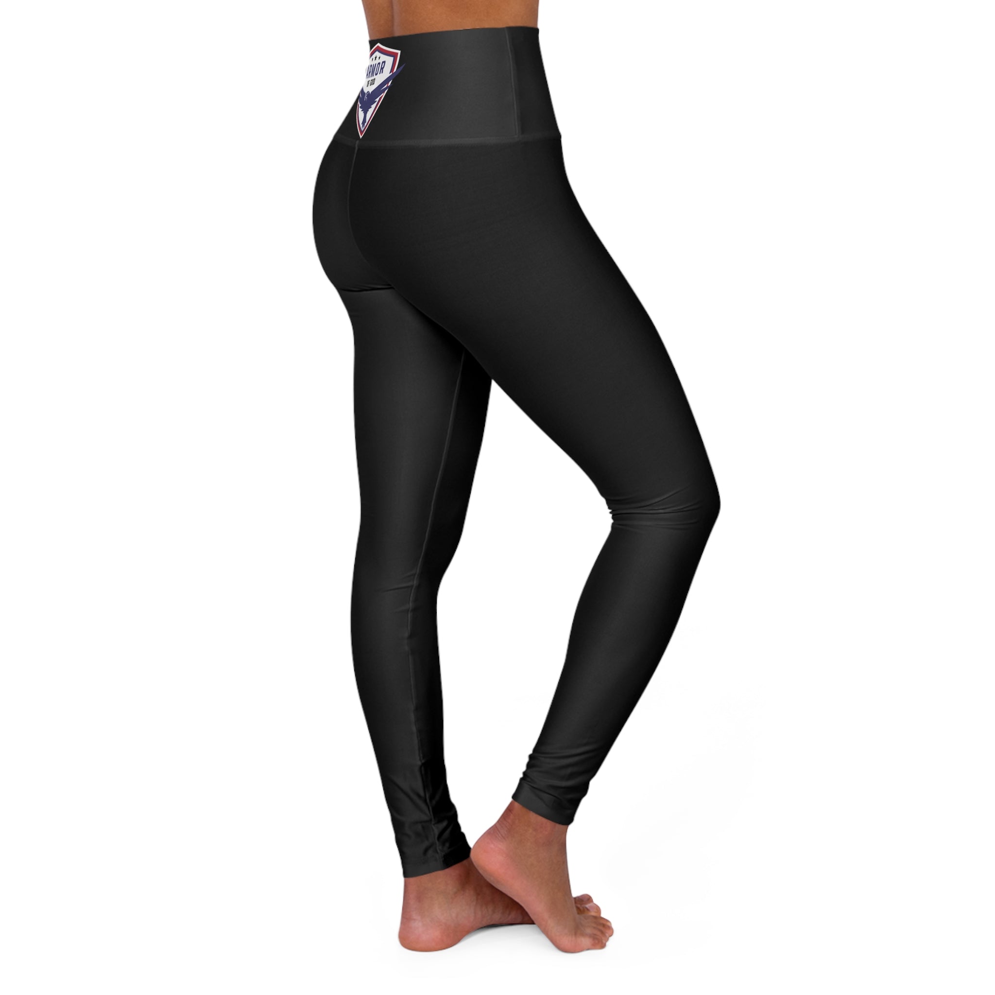 The Armor of God 'Glam Black' High Waisted Yoga Leggings