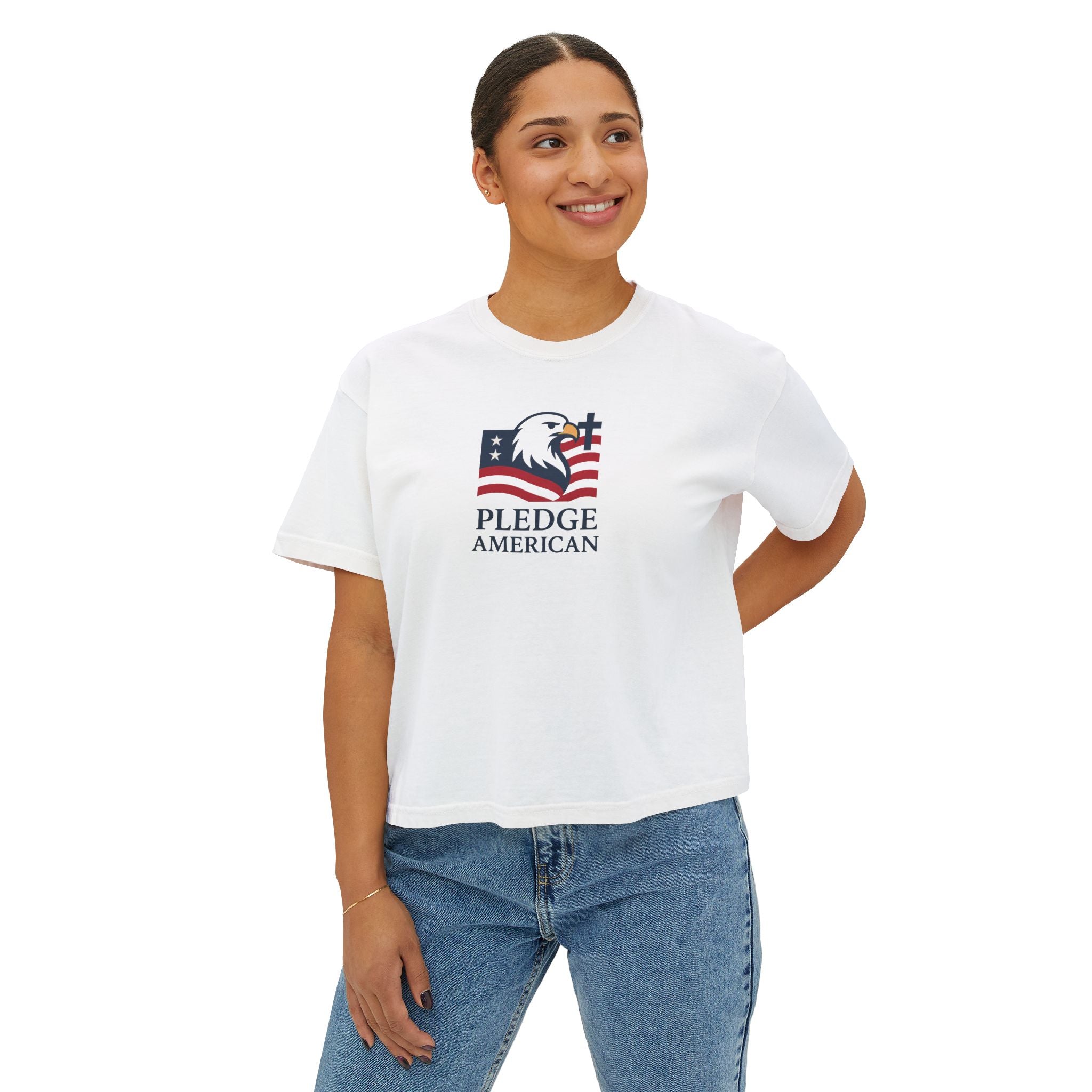The Pledge American Women's Boxy Tee