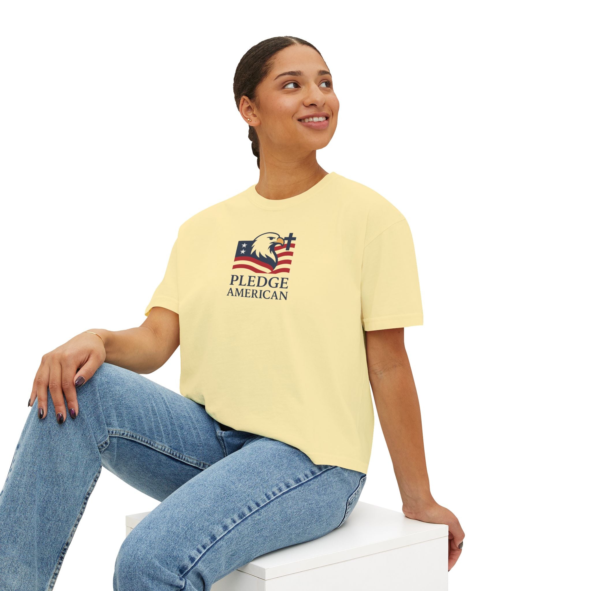 The Pledge American Women's Boxy Tee